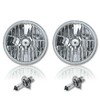 Octane Lighting 7 Inch Crystal Glass/Metal Headlight 60/55 Halogen H4