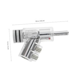 LABRIMP 2pcs Solderless Plated Banana Plugs Right Angle Adapter for Speaker Wire Connections Durable for Sound Systems and Amplifiers