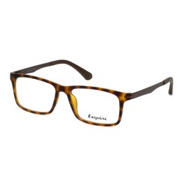 Calabria Esq 1504 Rectangular Blue Light Blocking Reading Glasses +2.25 Matte Tortoise Havana Brown Men Women