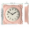 JONES CLOCKS® Rialto Wall Clock | Scroll Vintage Square Clock