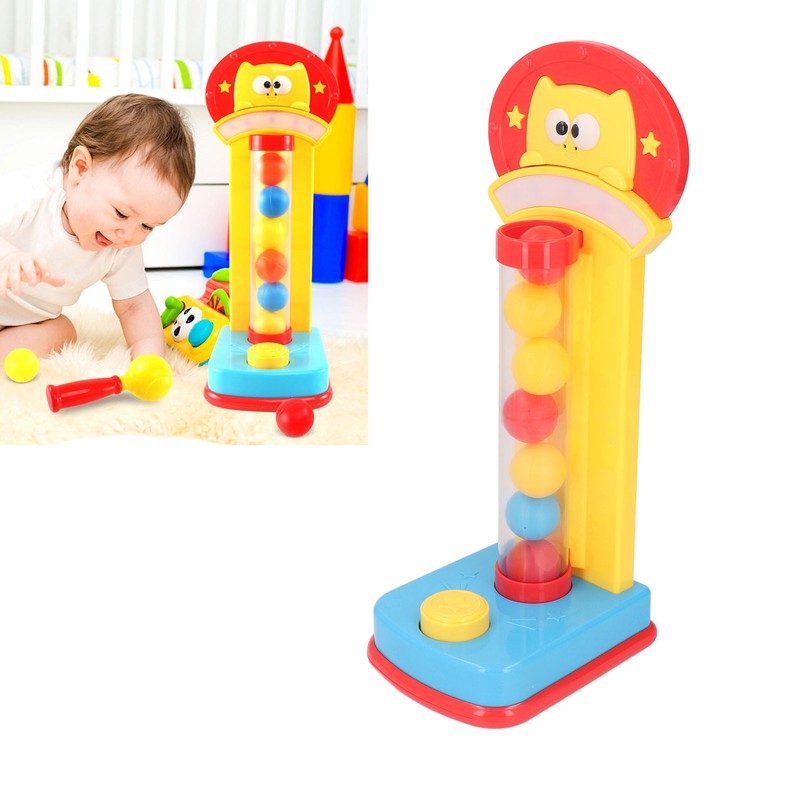 Pounding Ball Toy Colorful Early Educational Improve Flexibility Whack Hammer