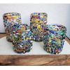 MexHandcraft Multicolor 'Confetti Rocks' 14 oz drinking glasses (set of