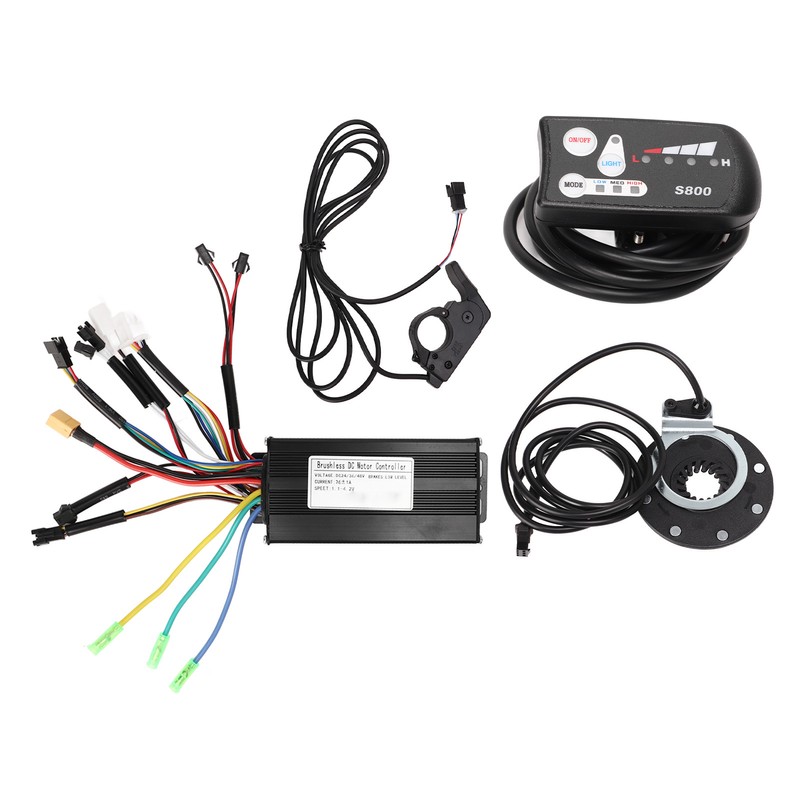 24V 36V 48V Sine Waving Controller Thumb Throttle PAS LED