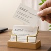 Business Card Holder for Desk, Display Stand Postcard Holder for