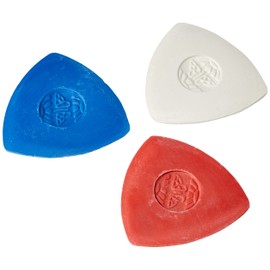 Creativ 100263 Tailor's Chalk Triangle - Set of 3 Red, White, Blue, White, blue
