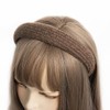 axy Knitted Fabric Headband with Fine Metallic Threads - Padded
