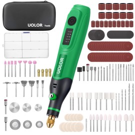 Uolor Mini Cordless Rotary Tool Kit, Multi-Purpose 3.7V Power Rotary Tool for Engraving, Sanding, Polishing, Drilling, Etching, DIY Crafts