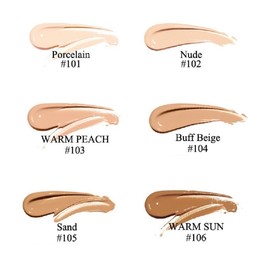 2 Pack PHOERA Foundation,Concealer Foundation Full Coverage,Flawless 24HR Matte Oil Control Concealer (102 Nude+104 Buff Beige)