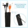 PATIKIL - Funda de gestión de cables, 4 unidades de