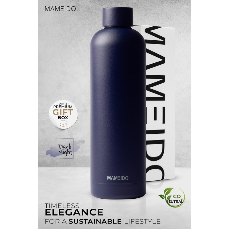 MAMEIDO Stainless Steel Drinking Bottle, 750 ml, 500 ml &