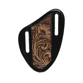 CHALLENGER Western Antique Floral Tooled Leather Knife Holder Flat Sheath 29RST05B