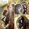 Parcelona French Large 5.5 Inches Celluloid Tortoise Shell Claw Jaw