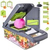 Vegetable Chopper Slicer 13-in-1 with Spice Chopper Set 7 Blades