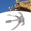 Outdoor Survival Hook Stainless Steel Foldable Climbing Grappling Hook for