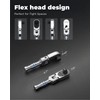 toolant Stubby - carraca de cabeza flexible de 3/8 pulgadas,