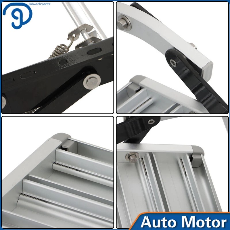 labwork RV Camper Steps Stair Anti-Slip Aluminum 2 Step Pull