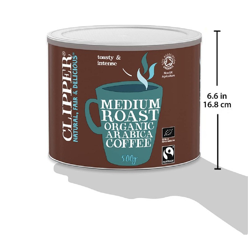 Clipper Organic Medium Roast Arabica Coffee 500 g