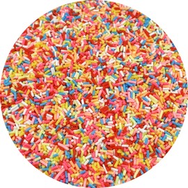 YHYPOCI 100g 3mm Fake Sprinkles Polymer Clay Sprinkles Fake Candy Sprinkles Resin Sprinkles Clay Slices for Craft Sprinkles Decoration Scrapbook DIY Nail Art(Mix Color-4)