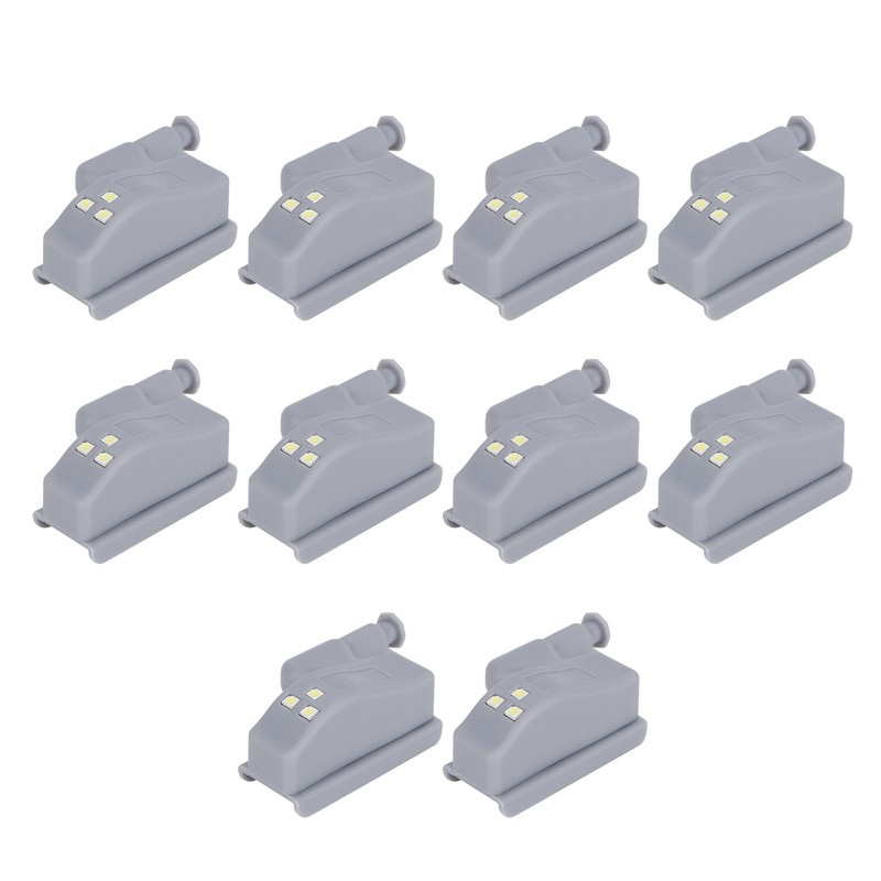 10Set Hinge LED Sensor Light Set Home Cabinet Cupboard Closet