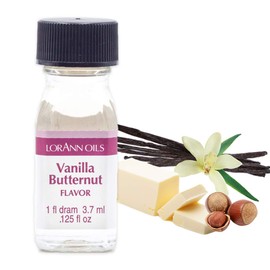 LorAnn Vanilla Butternut Super Strength Flavor, 1 dram bottle (.0125 fl oz - 3.7ml)