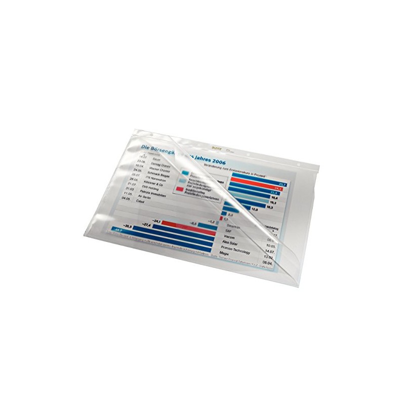 Leitz 47443000 Document Wallets Overhead A4 PVC Pack of 10