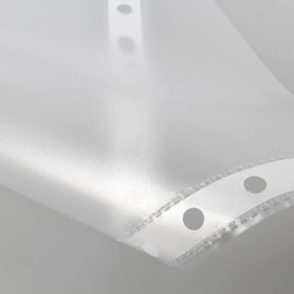 Grafoplás | Box of 100 A4 Clear Pockets | Size XS Quality | Reinforced Spine | 11 Holes | Orange Leather | Perfect for Protecting Paper Documents