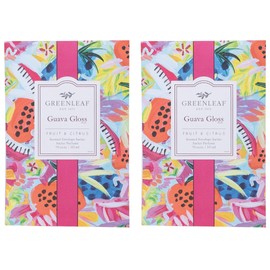 Greenleaf 2x GUAVA GLOSS Large Scented Sachet Bag - Drawer Fragrance Wardrobe Air Room Freshener for Living Room, Bedroom, Bathroom or Car