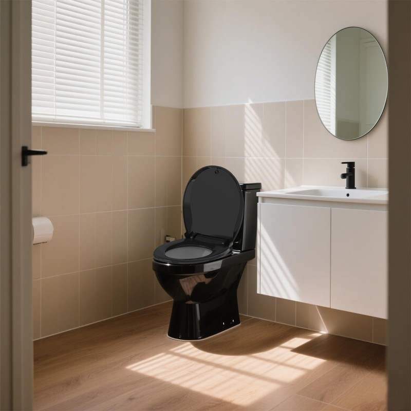 Aünsffer Quick Release Toilet Seat, 16.5inch Round Toilet Seat Soft