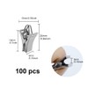UMCHU Pack of 100 Curtain Clips, Stainless Steel Clips Hooks