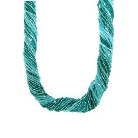 Venetiaurum - Murano Glass and 925 Silver Multi-Strand Woman Necklace - Made in Italy Certified Jewel