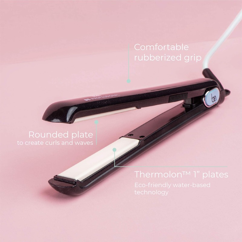 be PROFESSIONAL Digital Hair Flat Iron with Thermolon (1 inch)