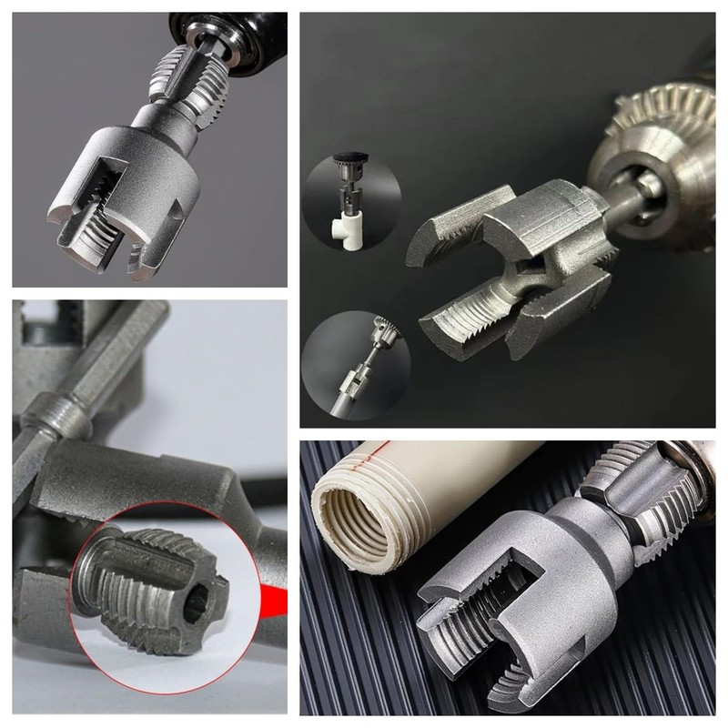 Integrated Internal & External Pipe Threading Tool Kit – 2-in-1
