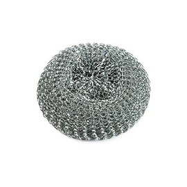 Pack of 10 Galvanised Metal Scourers/Pot Scrubbers - Professional Quality 40g