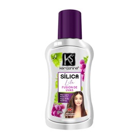 KeraShine Silica Lite Uva, Tratamiento Capilar Anti-Frizz con Brillo para Cabello, 110 ml