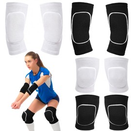 Sosation 2 Set Volleyball Elbow Pads and Knee Arm Sleeves with Protection Pad Volleyball Essentials Accessories with High Protection for Youth Teen Tr