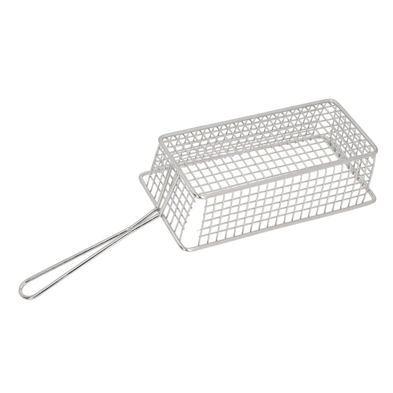 Stainless Steel Deep Fryer Basket with Long Handle Multifunction Easy