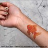 Azeeda 4 x 'Goldfisch' Temporäre Tattoos - Wasserfest, Hautfreundlich &