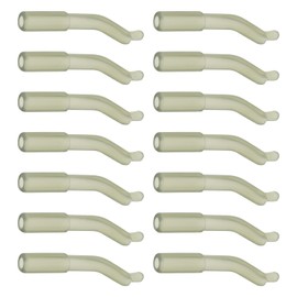 The Lord of the Tools 100 PCS Fishing Hook Kickers Carp Fishing Terminal 19x2.6mm for Rubber Hose Carp Fishing Rig Accessories Suitable for Lakes Rivers Oceans Light Green