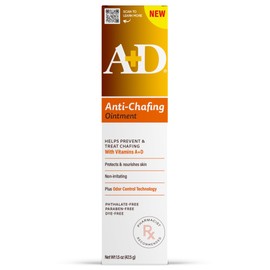 A+D Anti-Chafing Ointment – Helps protect & treat skin irritation from friction or chafing, with odor control technology, pharmacist recommended and non-irritating – 1.5 oz