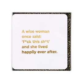 Brainbox Candy - Funny Rude Birthday Card - 'A Wise Woman' - Perfect For Best Friends Her Girlfriend Partner