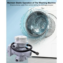 Washer Drain Pump Assembly Replace AHA75693425 AP6978815 PS12750085 EAP12750085 Fit for LG Washing Machine WM3700HVA/00 WM3700HWA/03 WM3400CW/00