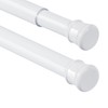 Ginbel Direct 2 Pack Shower Curtain Rod 28-48 Inch, 1"Diameter