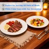 12 Pcs Ceramic Dinner Plates,6" White Small Round Dinner Plates