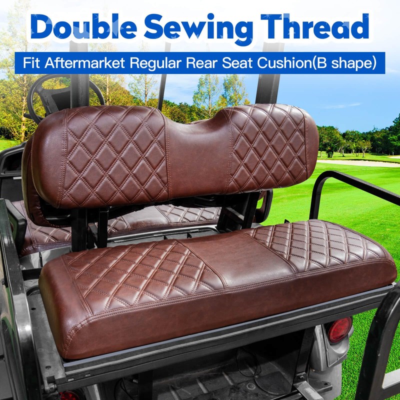 NOKINS 4PCS Golf Cart Seat Covers Kit, Front and Rear
