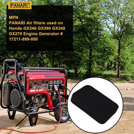 Panari 17211-899-000 Air Filter for Honda GX390 GX340 GX240 GX270 Engine EB6500 EB3500 EM5000SX EB5000 EB6500X EB3000 EB3500X EB5000X EM3000 EM5000 EM5000X Generator Parts