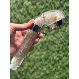 CaNatureLover Moonstone Crystal Shower Head / Natural Crystal Shower Head / Gemstone Shower