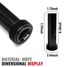 PuritySage Wall Hung Toilet Hidden Tank Drain Pipe Set - Durable Plastic, Compatible with TOTO THU334#01 - Includes Drain and Flush Pipes, Nuts, Toilet replacement parts，Easy Installation