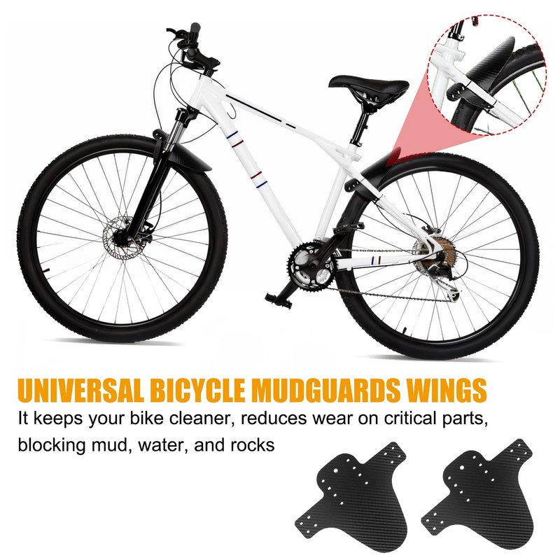 2PCS MTB Mountain Bike Mud Guard Wings, Front & Rear