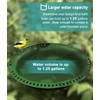 Garbuildman Extra-Large Freestanding Birdbath Bowl, Detachable Decoration Spa with Metal
