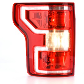 Nakuuly Tail Light Compatible With 2018 2019 2020 Ford F150 F-150 Left Driver Side Taillight Rear Brake Lamp Signal Assembly with Bulb Replace JL3Z13405H